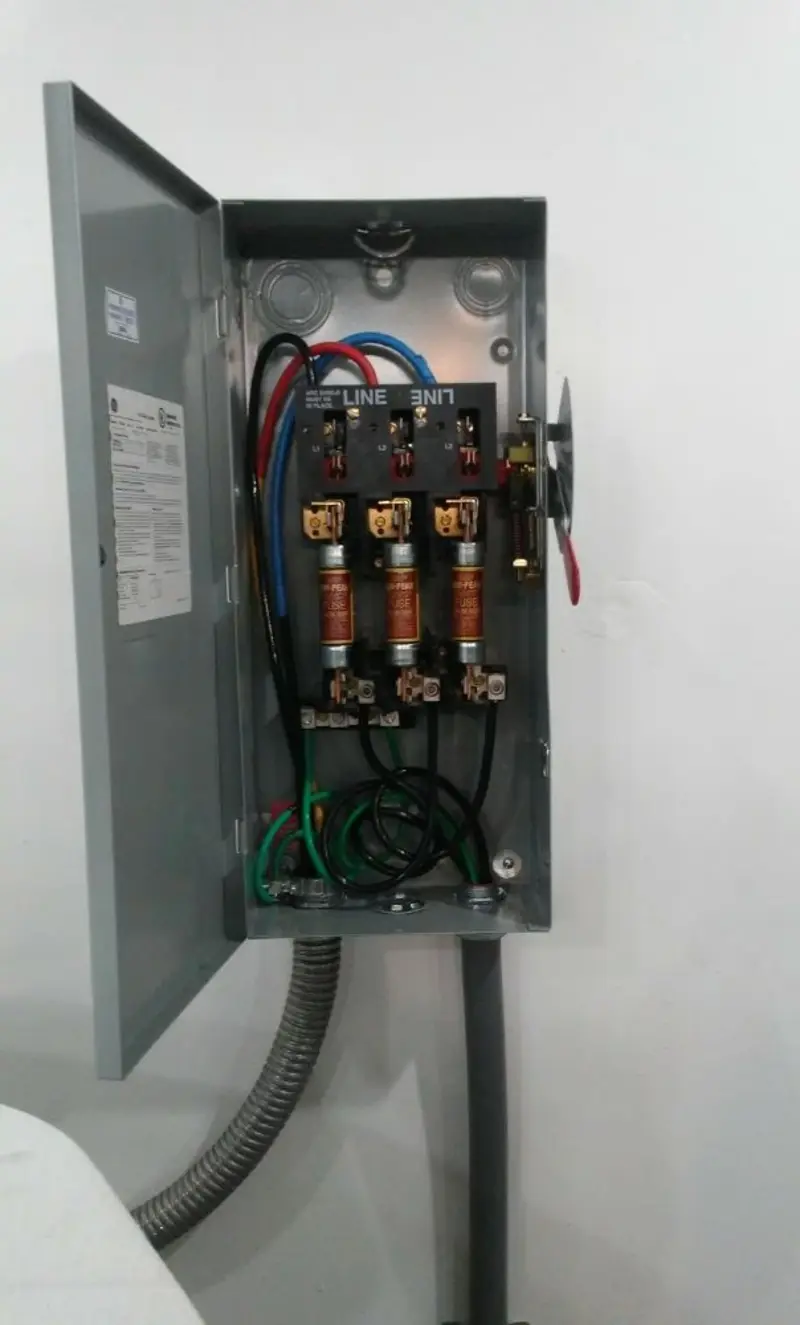 Three-phase disconnect switch installed for Electrical Wiring & Rewiring in Gatlinburg