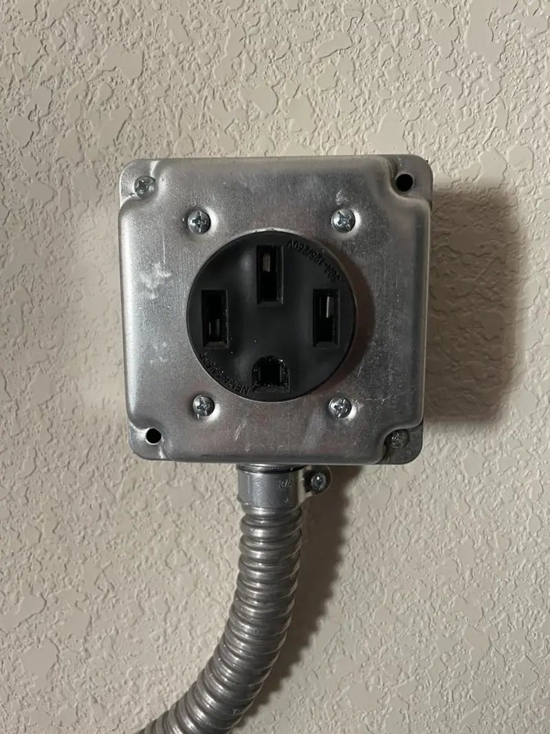 NEMA 14-50 outlet installed for Electrical Panel Upgrade in Gatlinburg